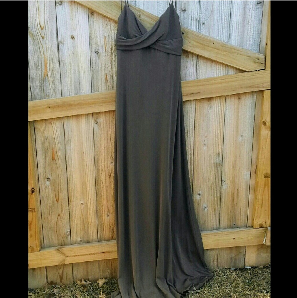 BCBGMaxAzaria chocolate brown gown (Sm)
